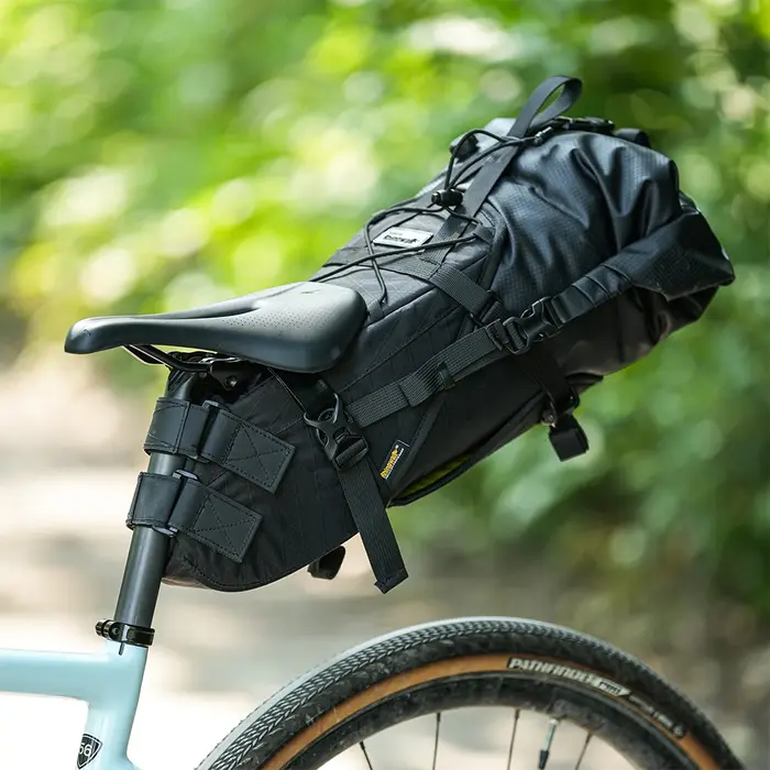 Rhinowalk sac de selle de vélo Stable pas secouant 14L grande capacité sac sec amovible étanche pour vtt route gravier