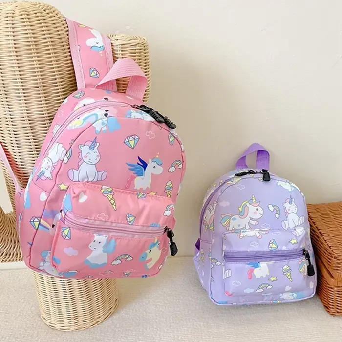 Sac à dos pour enfants dessin animé dinosaure licorne motif bébé mignon cartable de maternelle sacs imperméables