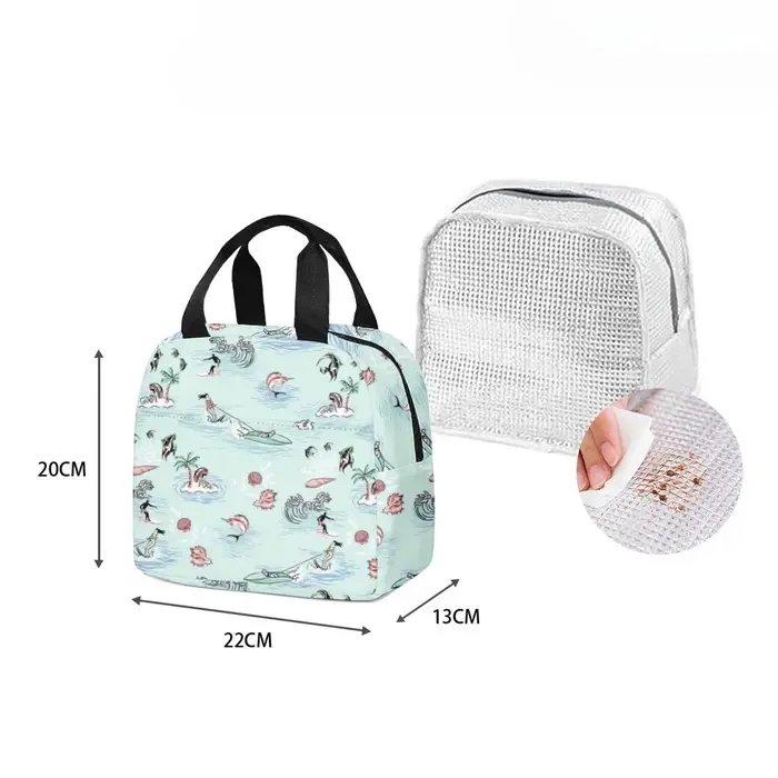 Sac à déjeuner isolé Premium Surf Beach Waves