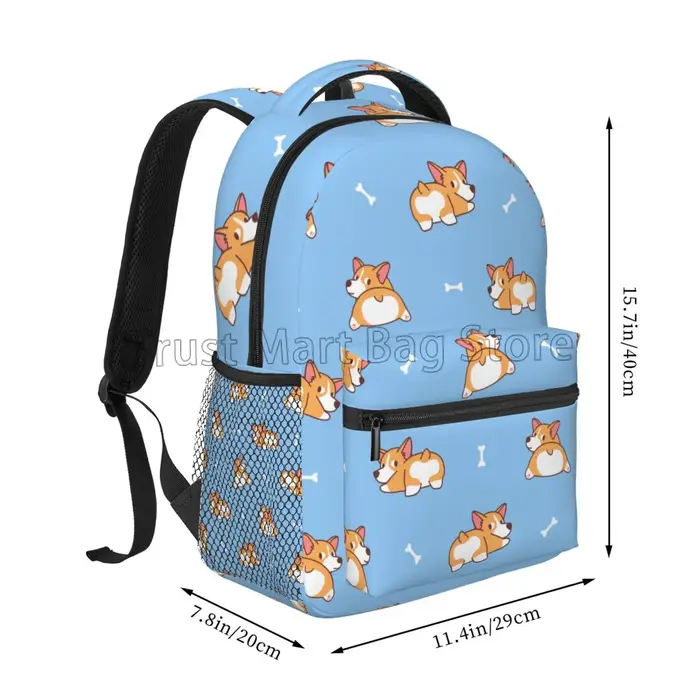Sac à dos Corgi Dogs pour garçons et filles