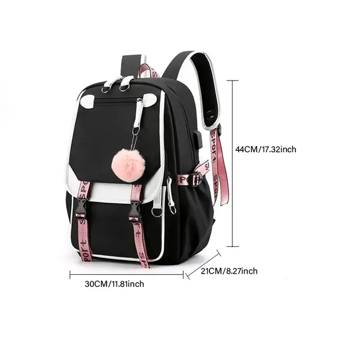 Capybara sac à dos pour femmes filles grande capacité USB sacs de charge enfants adolescent école sac à dos mignon