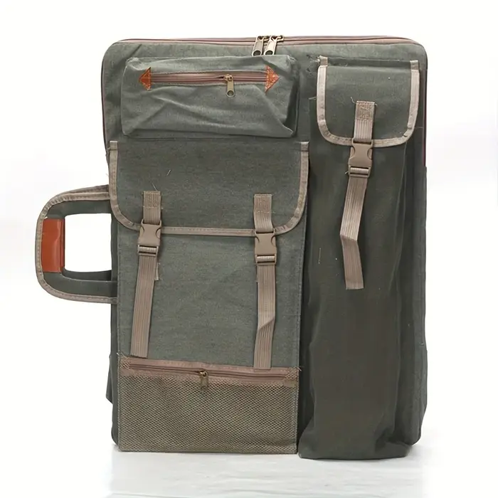 Sac à dos en toile 4K, sac de planche à dessin multifonctionnel