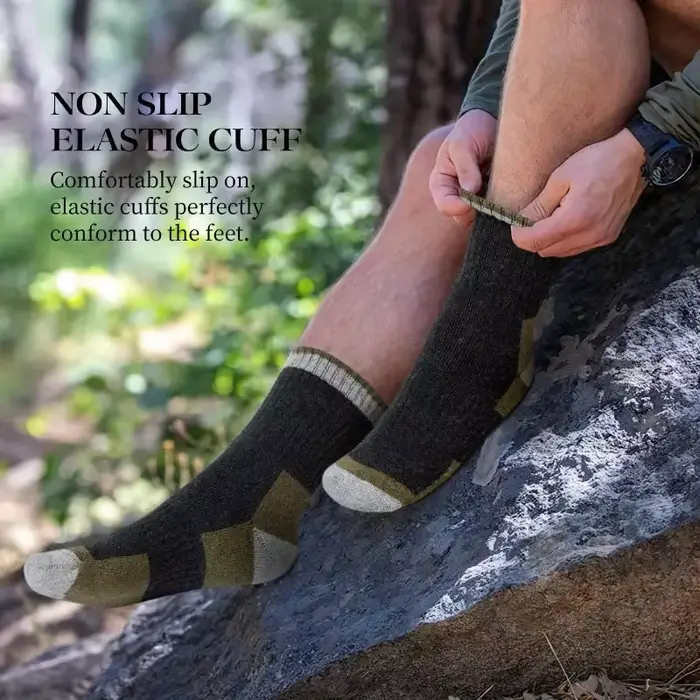 Chaussettes d'hiver en laine mérinos pour hommes et femmes