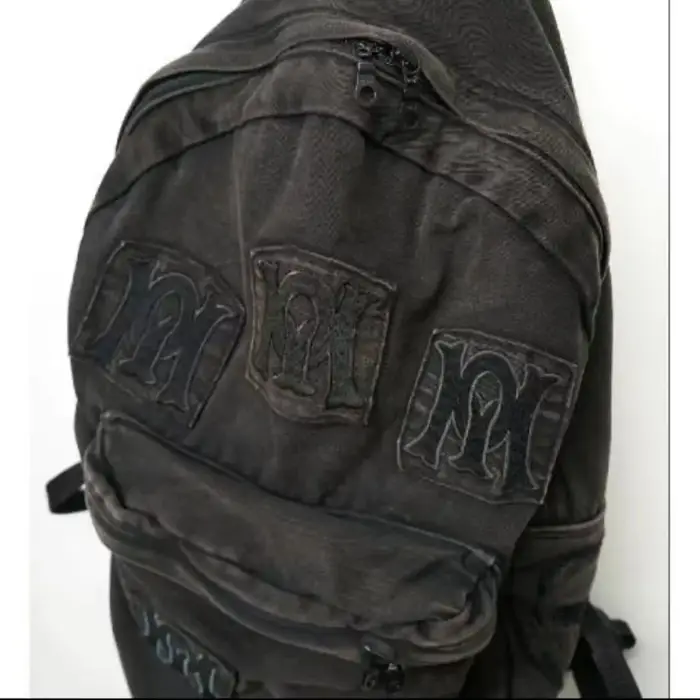 Sac à Dos Brodé de Lettres Esthétiques Y2k