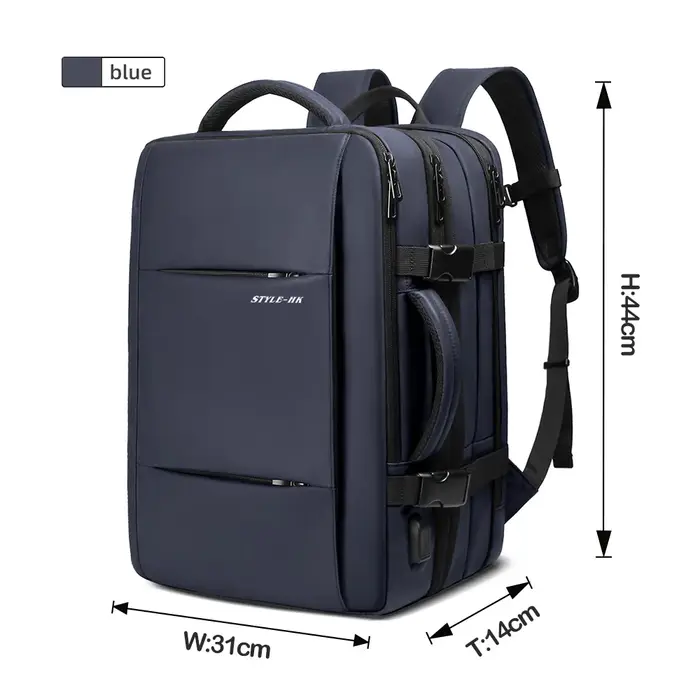Heroic Knight sac à dos de voyage hommes sac à dos d'affaires école extensible USB sac grande capacité 15.6 ordinateur