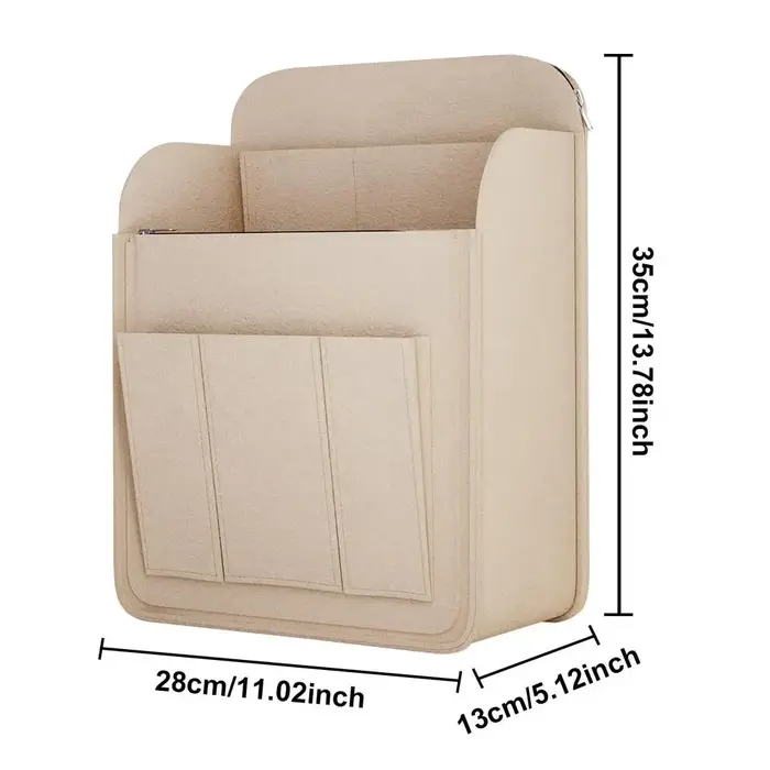 Sac intérieur multi-poches pour sac à dos, en fibre de laine durable, grande capacité, sac de rangement portable pour voyage, compatible Longchamp