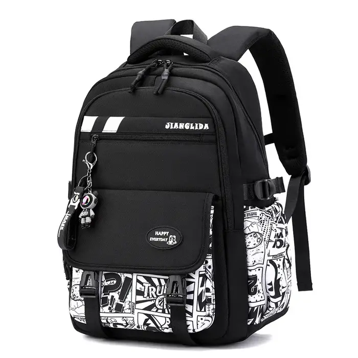 Sac à dos pour adolescents avec pendentif camouflage graffiti garçon sac à bandoulière pour enfants sac d'école étanche sacs à dos de voyage de Sport