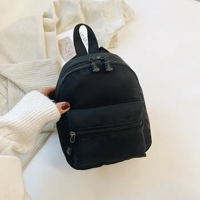 Sac à dos en Nylon Preppy Mini sacs d'école pour filles mignon petit voyage femmes sac à dos imperméable solide sac à dos décontracté sac à dos nouveau