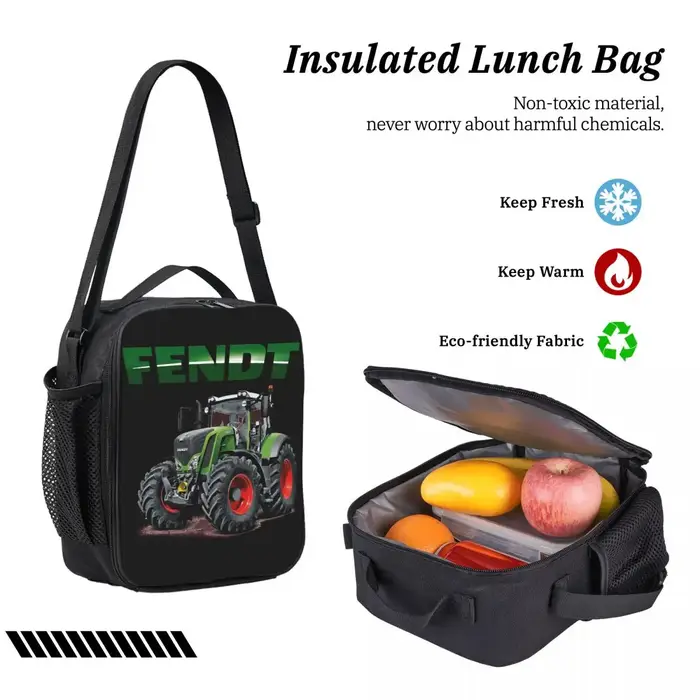 Fendt tracteurs allemands sac à dos étudiant garçons filles BookBag sac d'école ordinateur sacs à bandoulière 3ps sac à déjeuner isolé trousse à crayons