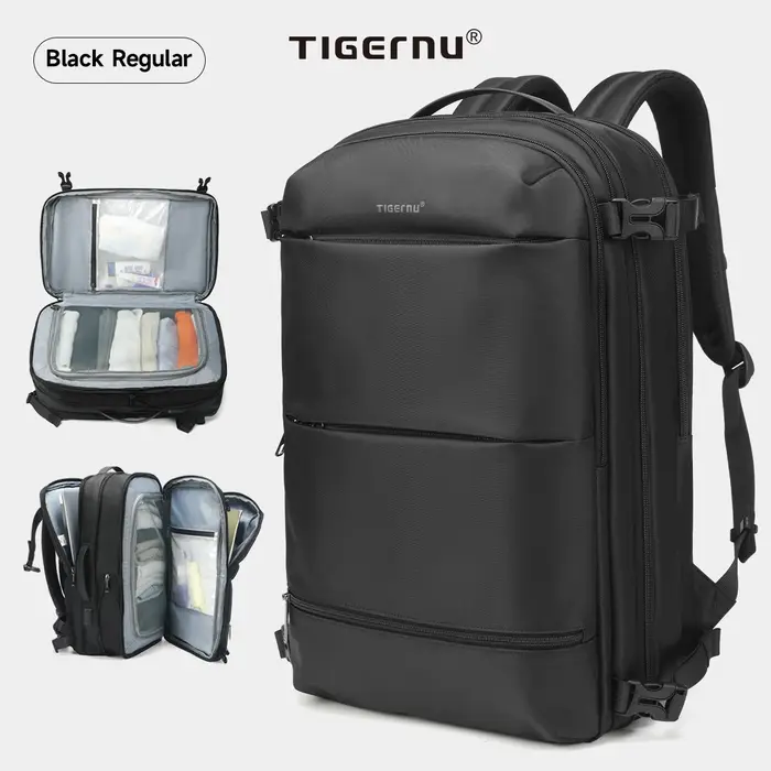 Tigernu sacs à dos à Compression sous vide hommes sac à dos de voyage extensible USB sac grande capa