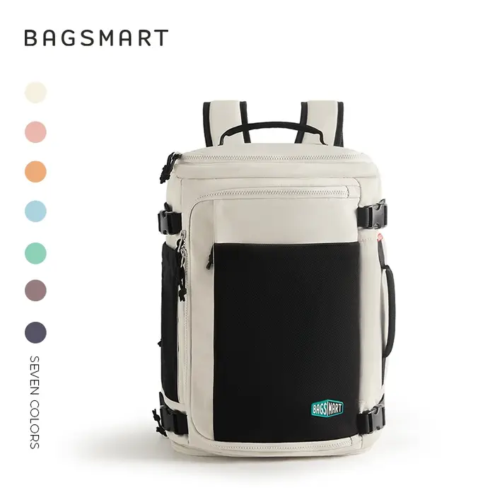 BAGSMART Sac à dos de voyage pour hommes et femmes avec compartiment à chaussures Sac à dos de compr