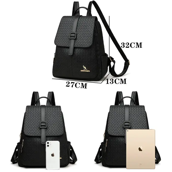 Sac à Dos femme voyage grand Sac à Dos en cuir PU Sac à Main cartable Mochila pour filles Sac