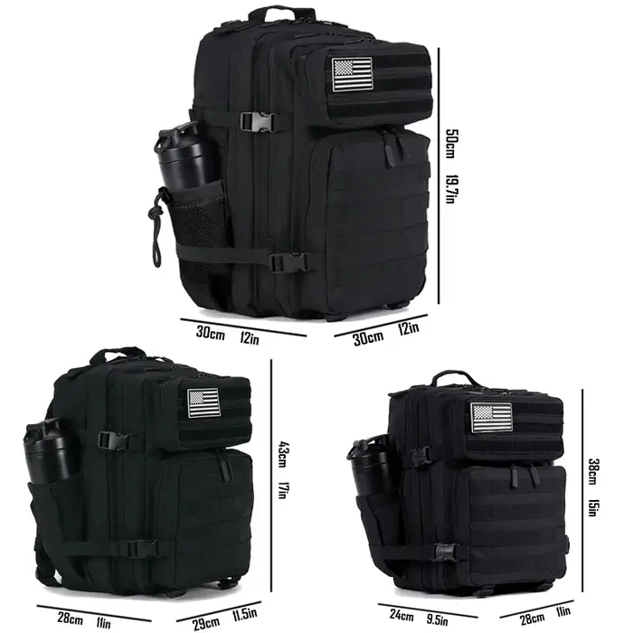 25L 35L 45L sac à dos tactique hommes femmes Sports de plein air voyage salle de sport sac de randonnée Molle militaire Camping chasse survie sac à dos