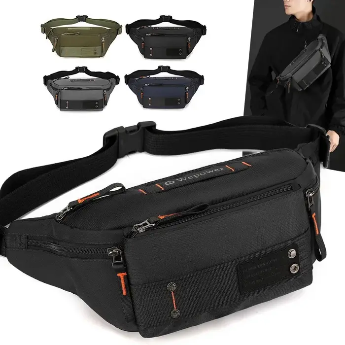 Sac banane bandoulière pour homme en nylon