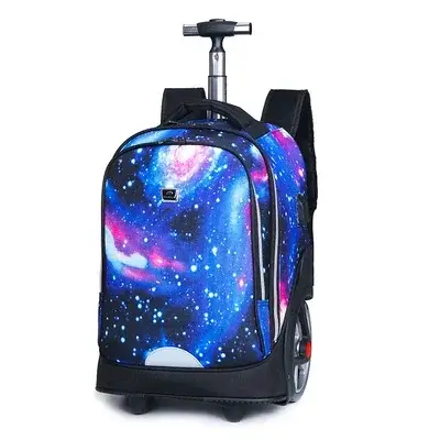 Sacs à dos à roulettes pour adolescentes, sac à dos à roulettes pour filles, Port de charge USB, sac