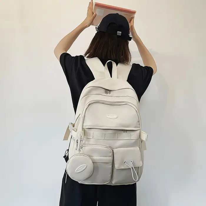 Sac à dos Simple grande capacité sport voyage sac à dos collège lycée loisirs sac tutoriel sac