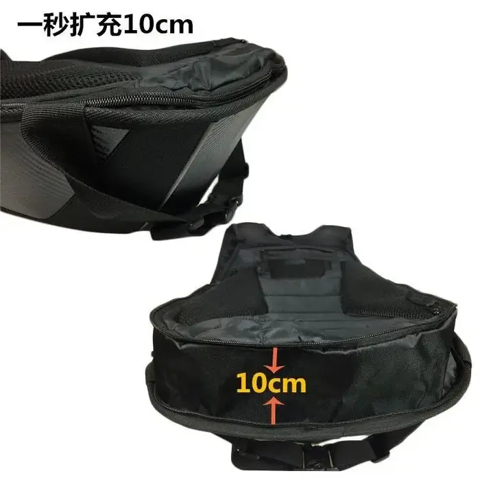 Sac à dos moto extensible 30-48L pour casque intégral