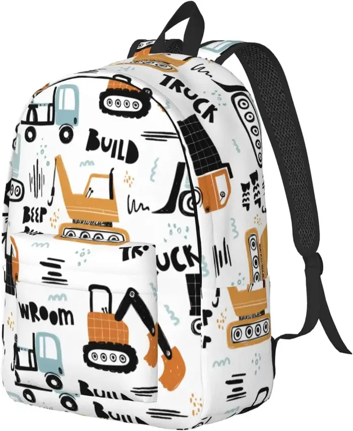 Sac à dos en toile de dessin animé léger pour hommes et femmes
