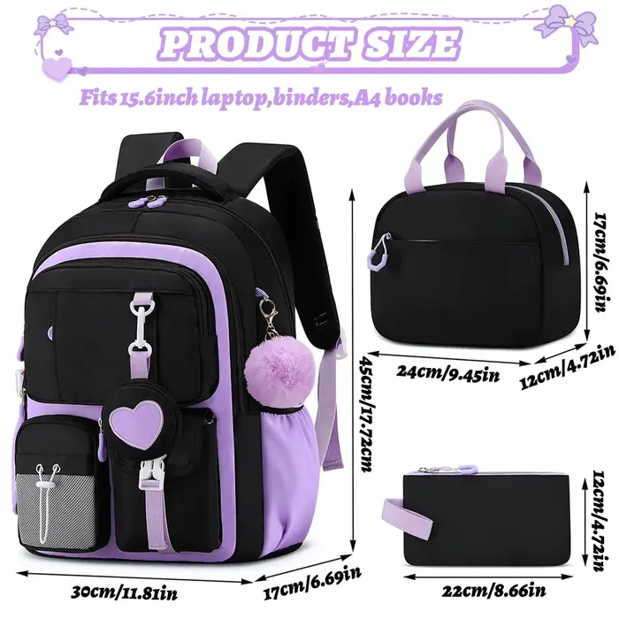 Sac à dos d'école primaire série Love Sacs