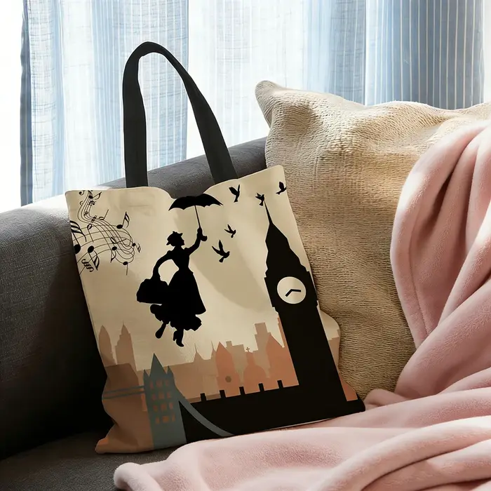 1pc Sac fourre-tout inspiré de la silhouette de Londres