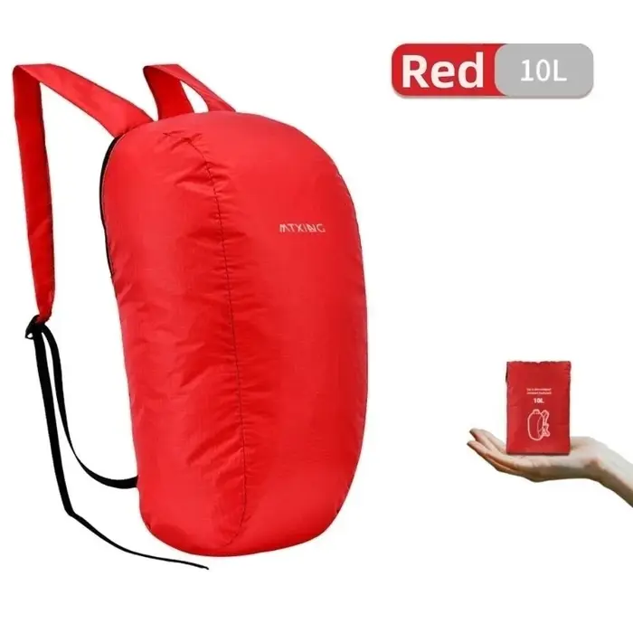 Nouveau sac à dos pliable de 10l, léger, ultraléger, pratique, sac de voyage, sac pliable pour l'ext