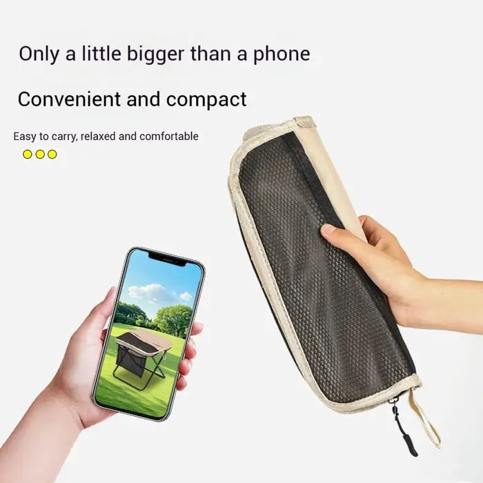 Tabouret pliant portable léger avec sac pour voyage, camping et randonnée