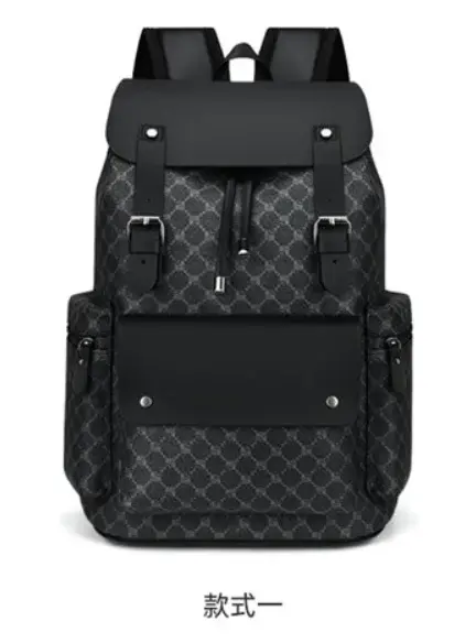 Sac à dos à imprimé floral pour hommes, design de marque de luxe, sac à dos de voyage de grande capa