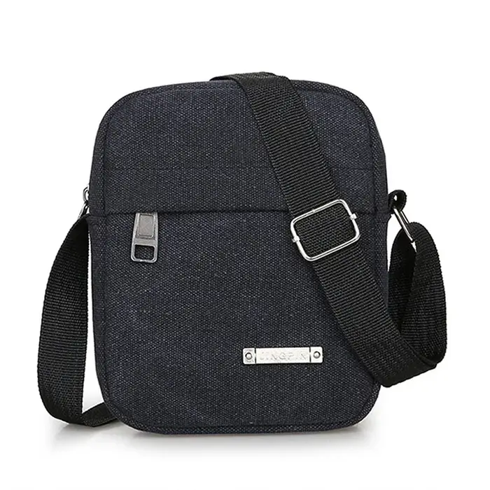 Hommes mode toile petit sac décontracté hommes Mini sacs à main mâle bandoulière sacs à bandoulière