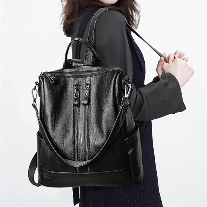 Sacs à dos souples pour femmes nouveau sac à dos en cuir artificiel PU
