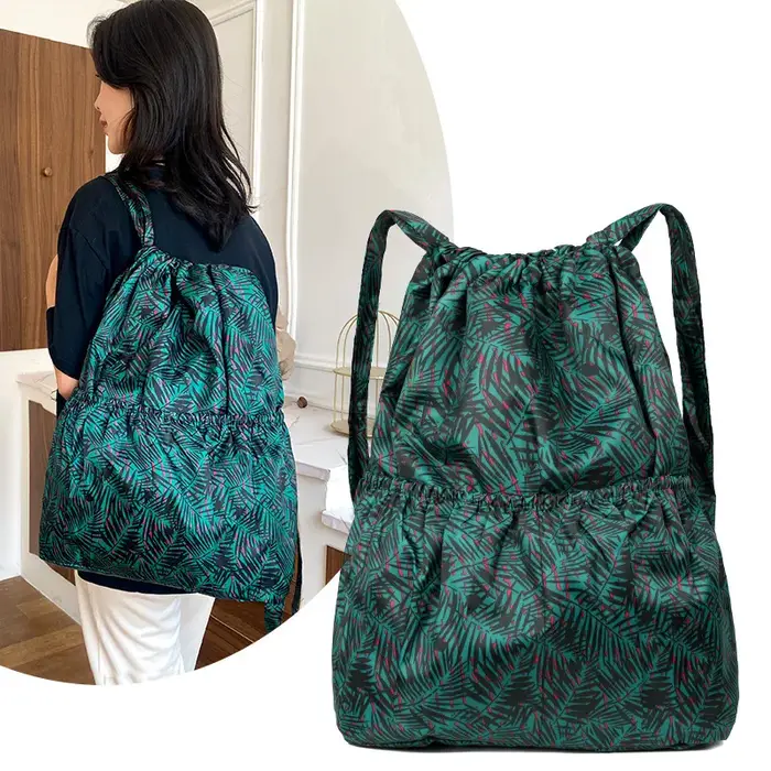 Sac à dos à cordon de serrage pour femmes