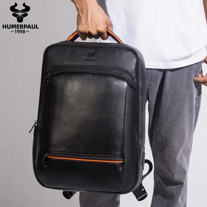HUMERPAUL-Sac à Dos de Voyage pour Homme d'Affaires, École, Extensible, USB, Grande Capacité, Ordina