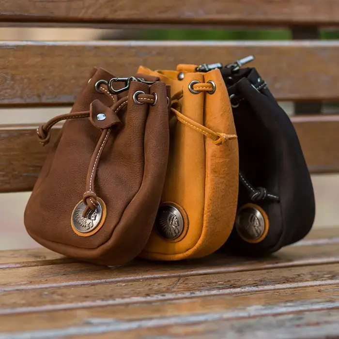 SIMLINE – sac de ceinture en cuir véritable pour hommes