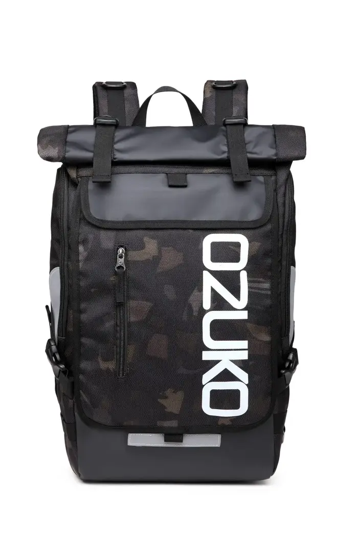OZUKO sac à dos hommes 15.6 pouces ordinateur portable hydrofuge cartable pour adolescent décontracté étudiant sacs