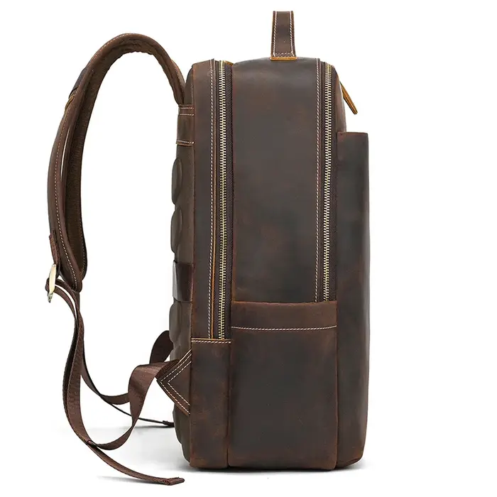 2025 nouveautés sac à dos en cuir pour voyage hommes mâle en cuir de vachette pochette d'ordinateur