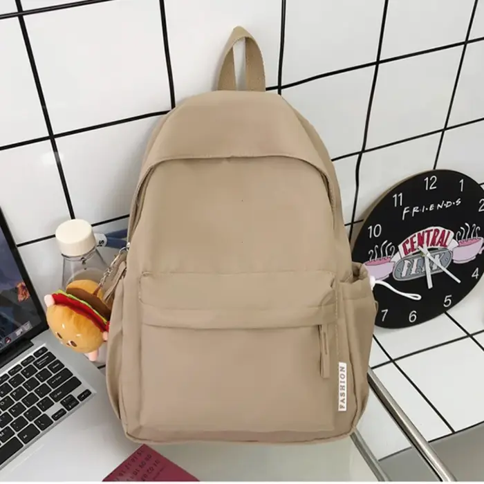Cartable de mode pour adolescents imperméable à l'eau en Nylon filles sac à dos mignon femmes sac à dos pour ordinateur portable sac de voyage noir rose Bookbag unisexe