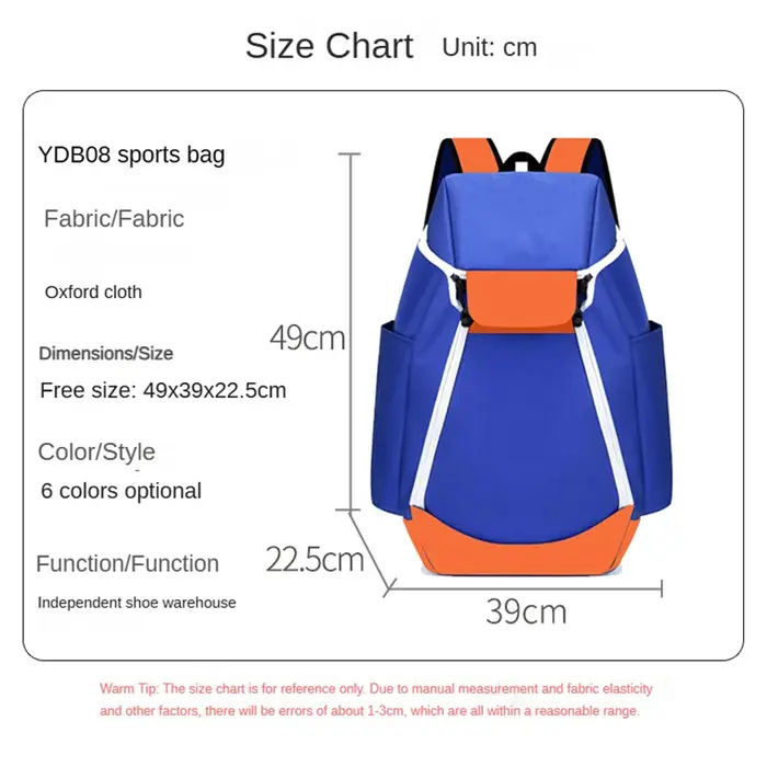 Sac à dos de basket-ball personnalisé logo imprimé grand sac de sport pour sac