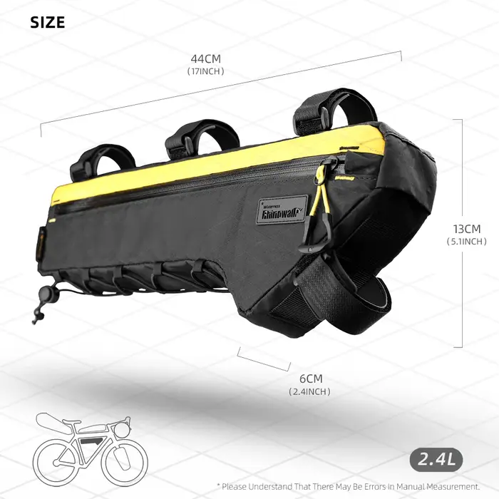 Rhinowalk sac de cadre de vélo résistant à l'eau pour gravier vtt