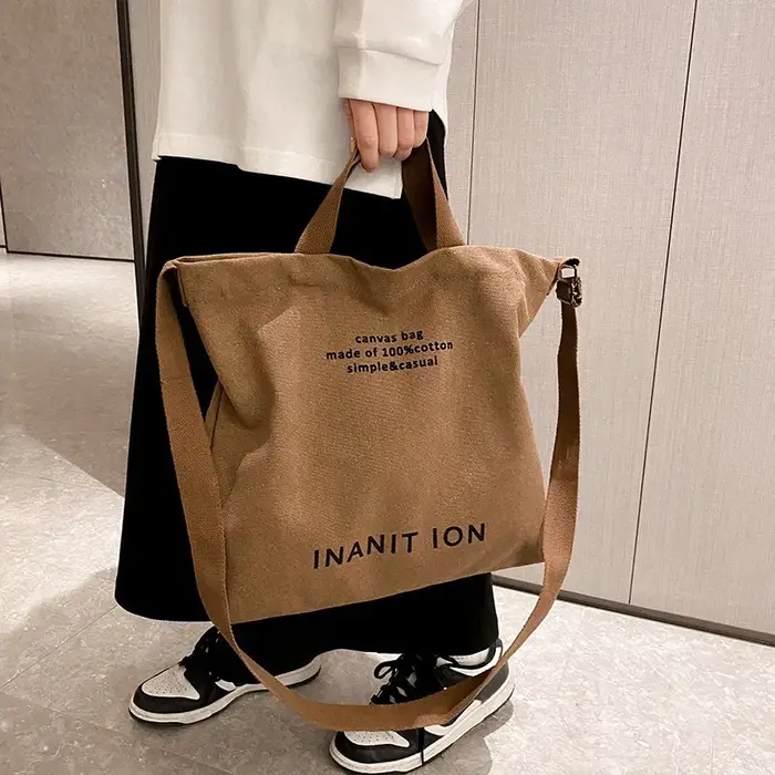 Sacs messagers japonais en toile pour hommes et femmes