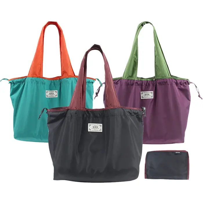 Sac de Shopping Pliable de Grande Capacité, 1 Pièce, pour Épicerie et Supermarché