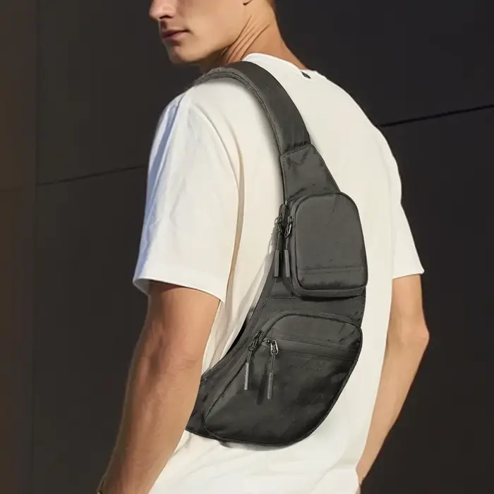 Sac à bandoulière décontracté pour homme léger et imperméable en tissu X-Pac Sac