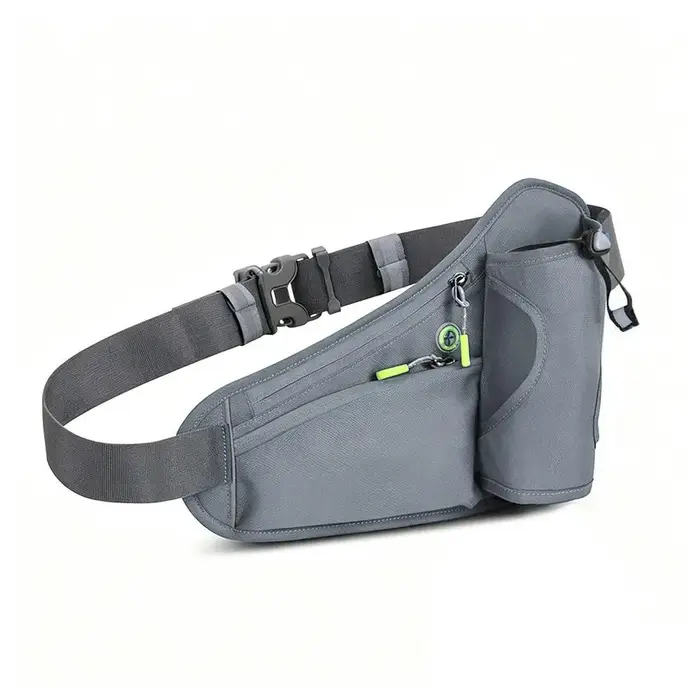 Sac à bouteille d'eau diagonale, sac de taille multifonctionnel pour sports de plein air, alpinisme,