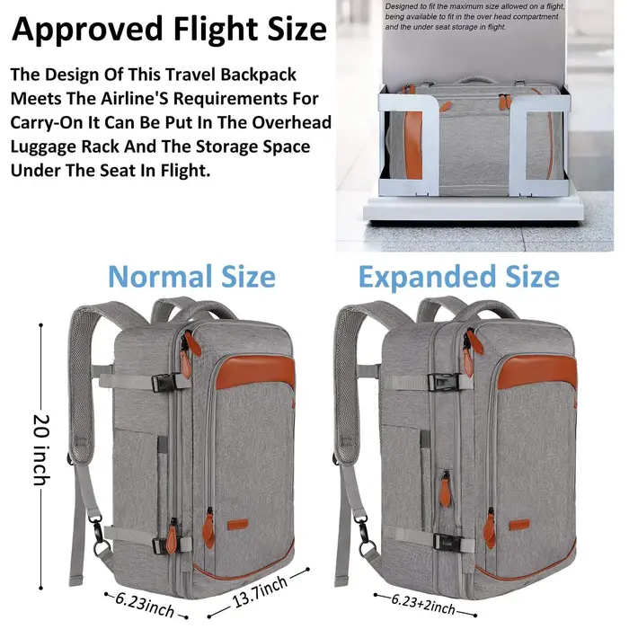 Nouveau Sac à Dos de Voyage Multifonctionnel pour Homme 2026 avec Compartiment à Chaussures, Cubes d