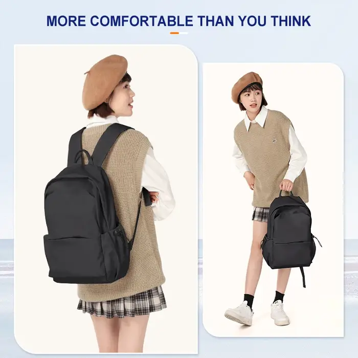 Sac à dos léger pour femmes hommes lycée collège Bookbag pour adolescent mignon