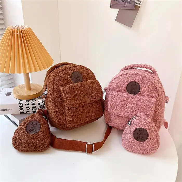 Sacs à dos ours personnalisés nom personnalisé PortableMini enfants voyage Shopping