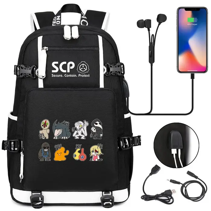 Sac à dos SCP Foundation Cartable noir