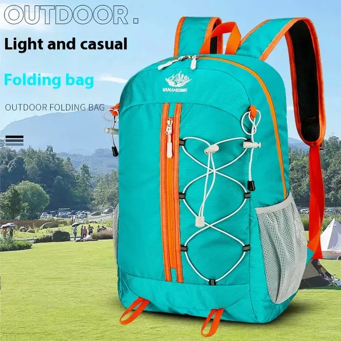 Sac à dos de voyage pliant de grande capacité