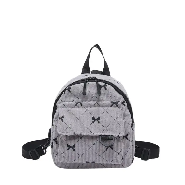 Mini sac à dos doux fille nœud papillon imprimé sac à bandoulière voyage sac de rangement cosmétique Version coréenne Ins Bookbags sac à dos décontracté
