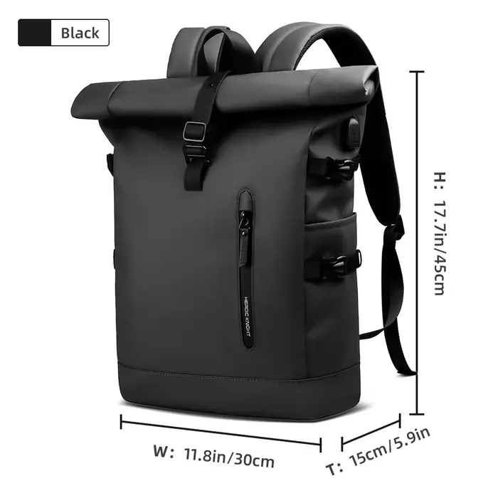 HK sac à dos de voyage extensible hommes grande capacité étanche 15.6 "sac pour ordinateur portable