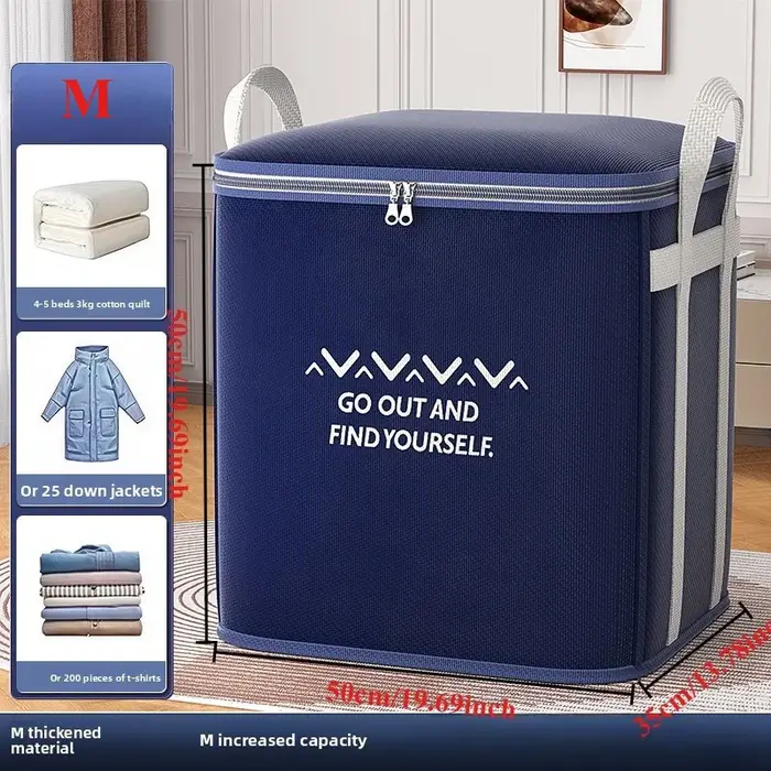 Sac de rangement pour vêtements à poignée Extra Large, organisateur avec poignée renforcée pour couv