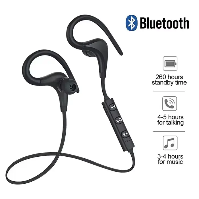 Écouteurs sans fil Bluetooth 4.1, casque d'écoute pour sport, course à pied, musique stéréo, Mini crochets d'oreille HIFI suspendus pour téléphone portable